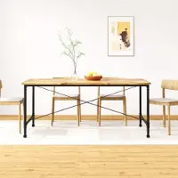 Prolenta Maison Exclusive - Table à manger en bois massif de manguier 180 cm