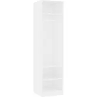 Syfax Garde-robe Blanc 50x50x200 cm Bois d'ingénierie