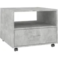 vidaXL Table basse gris béton 55x55x40 cm Bois composite