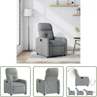 The Living Store fauteuil de relaxation en tissu gris clair