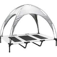 Syfax Lit pour Chien Gris Argenté 122 x 93 x 106,5 cm Acier