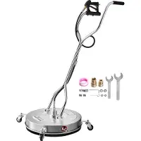 Vevor Nettoyeur haute pression de surface 612 mm. 276 Bar, raccord de 0,95 cm, 2 buses de pulvérisation pour les allées de terrasses en béton