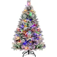 Coast Arbre de Noël artificiel , avec 8 modes d'éclairage et 472 embouts de branches en PE PVC
