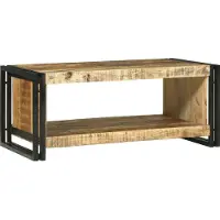 Syfax Table basse Marron 90 x 50 x 38 cm Bois de mangue massif