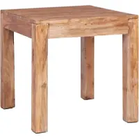 The Living Store Table basse 53 x 50 x 50 cm Bois ancien massif