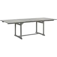 Syfax Table à dîner de jardin (160-240)x100x75cm Bois d'acacia massif