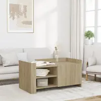 Prolenta Maison Exclusive - Table basse en chêne Sonoma 100x50x50 cm Matériau dérivé du bois