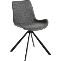 ANGEL CERDA SL Angel Cerdá Chaise pivotante en tissu gris foncé 4071