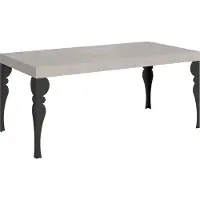 Itamoby Table Extensible Paxon Cashmere 200/460X90 Cm Avec Pieds Anthracite