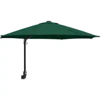 Syfax Parasol de jardin Vert 248 x 248 x 148 cm Polyester et Acier