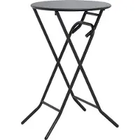 Syfax Table de Jardin Anthracite 50 x 50 x 72 cm Métal