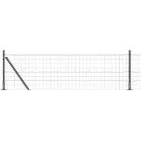 vidaXL Clôture Euro avec socle en béton, 10 x 0,6 m, en acier revêtu de PVC