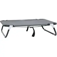 Syfax Lit pour Chien Gris clair 80 x 55 x 18 cm Acier