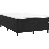 Syfax Sommier à lattes de lit avec matelas Noir 120x200 cm Velours