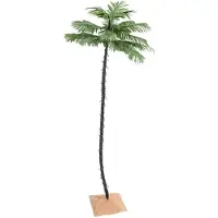 The Living Store Palmier artificiel avec 192 LED blanc chaud 300 cm
