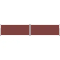 Syfax Auvent latéral rétractable Marron 200x1000 cm