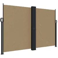 Syfax Auvent latéral rétractable taupe 160x1200 cm