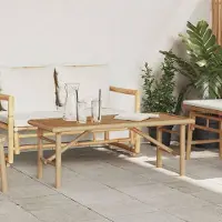 Prolenta Table basse exclusive - Marron - 110 x 50 x 43 cm - En bambou