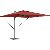 Syfax Parasol Terre cuite 286 x 284 x 270 cm Aluminium et polyester