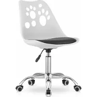 Leobert Chaise pivotante Valora PRINT noir et blanc - Design élégant de chaise pivotante bicolore