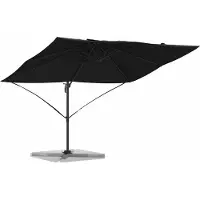 Syfax Parasol Noir 351 x 250 x 260 cm Polyester et Aluminium