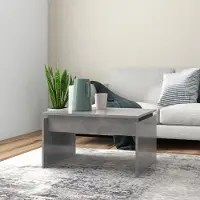 Prolenta Maison Exclusive - Table basse gris béton 68x50x38 cm Matériau dérivé du bois