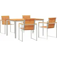 Syfax Ensemble de salle à manger pour jardin 5 pcs