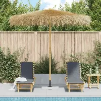 vidaXL 2025 Parasol moderne en bambou avec toit en feuille de bananier 210 cm - Parasols,Design 5816636 1parcel
