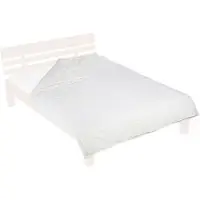 Relaxdays Couette , 155 x 220 cm, couette 4 saisons, Oeko-Tex Standard 100, polyester, couette d'été et d'hiver, blanche