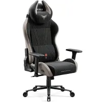Diablo X-Horn 2.0 gaming chair Revêtement tissu Siège de bureau Siège de bureau Accoudoirs 3D Fonction rocking Coussin lombaire Appui-tête