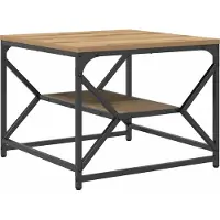 Syfax Table basse Chêne artisanal 51 x 50 x 40 cm