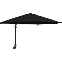 Syfax Parasol de jardin Noir 248 x 248 x 148 cm Polyester et Acier