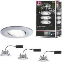 Paulmann LED encastré Calla set de base orientable