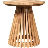 vidaXL Table d'appoint marron 50 x 50 x 49,5 cm en bois massif de teck