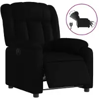 Sonstiges Fauteuil inclinable électrique Noir Similicuir