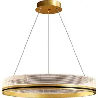 Toolight Lampe Suspendue APP1189-CP 40cm Gold