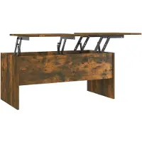 Syfax Table basse Chêne fumé 102x50,5x46,5 cm Bois d'ingénierie