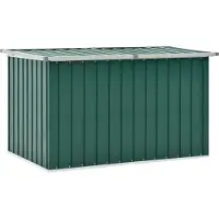 The Living Store Coffre de jardin Vert 149 x 99 x 93 cm