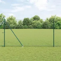 Syfax Clôture hexagonale avec poteau 25 x 1,5 m Vert Maille