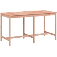 Syfax Table de jardin 203,5x90x110 cm bois massif de douglas