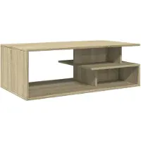vidaXL Table basse chêne Sonoma 102x55x35 cm Bois composite