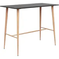 Prolenta Maison Exclusive - Table de bar noire 120 x 60 x 105 cm
