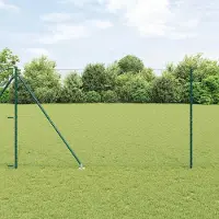 Syfax Clôture hexagonale avec poteau 100 x 1,5 m Vert Maille