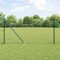 Syfax Clôture hexagonale avec poteau 10 x 1,4 m Vert Maille