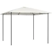 The Living Store Pavillon du magasin vivant 3x3x2,6 m Crème 160 g/m²
