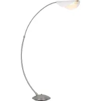 Globo Lighting Lampadaire en métal nickel mat, LED