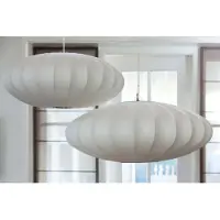 Light & Living Suspension Japandi Fay Ø 70cm blanc