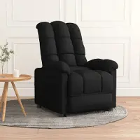 Prolenta Maison Exclusive - Fauteuil relax noir tissu