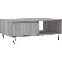 Syfax Table basse sonoma gris 90x60x35 cm bois d'ingénierie