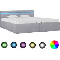 Syfax Cadre de lit à rangement hydraulique sans matelas 160x200 cm